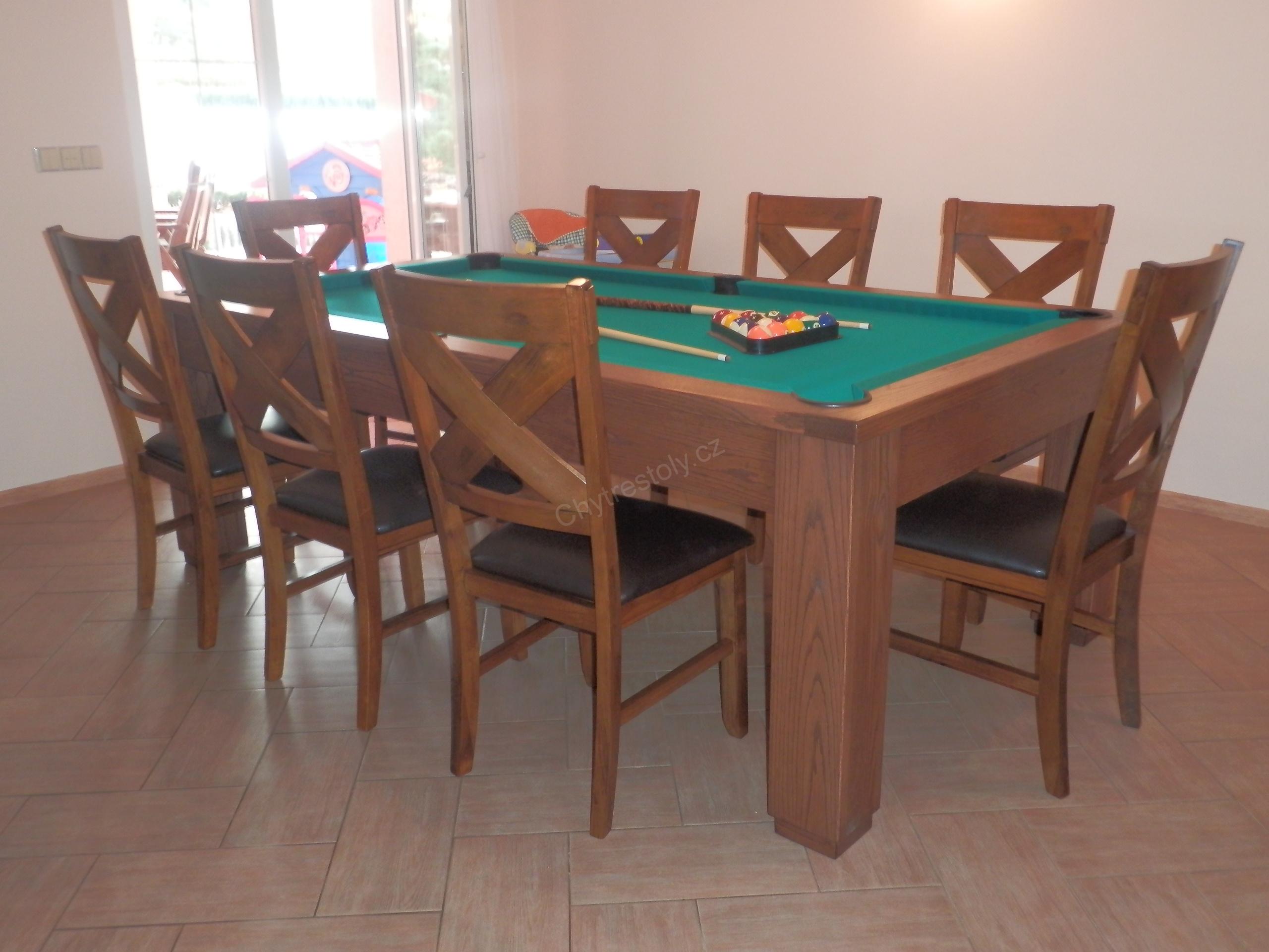 Kulečník billiard Furniture 8ft 224x112 cm  - celomasivní , břidlicová deska