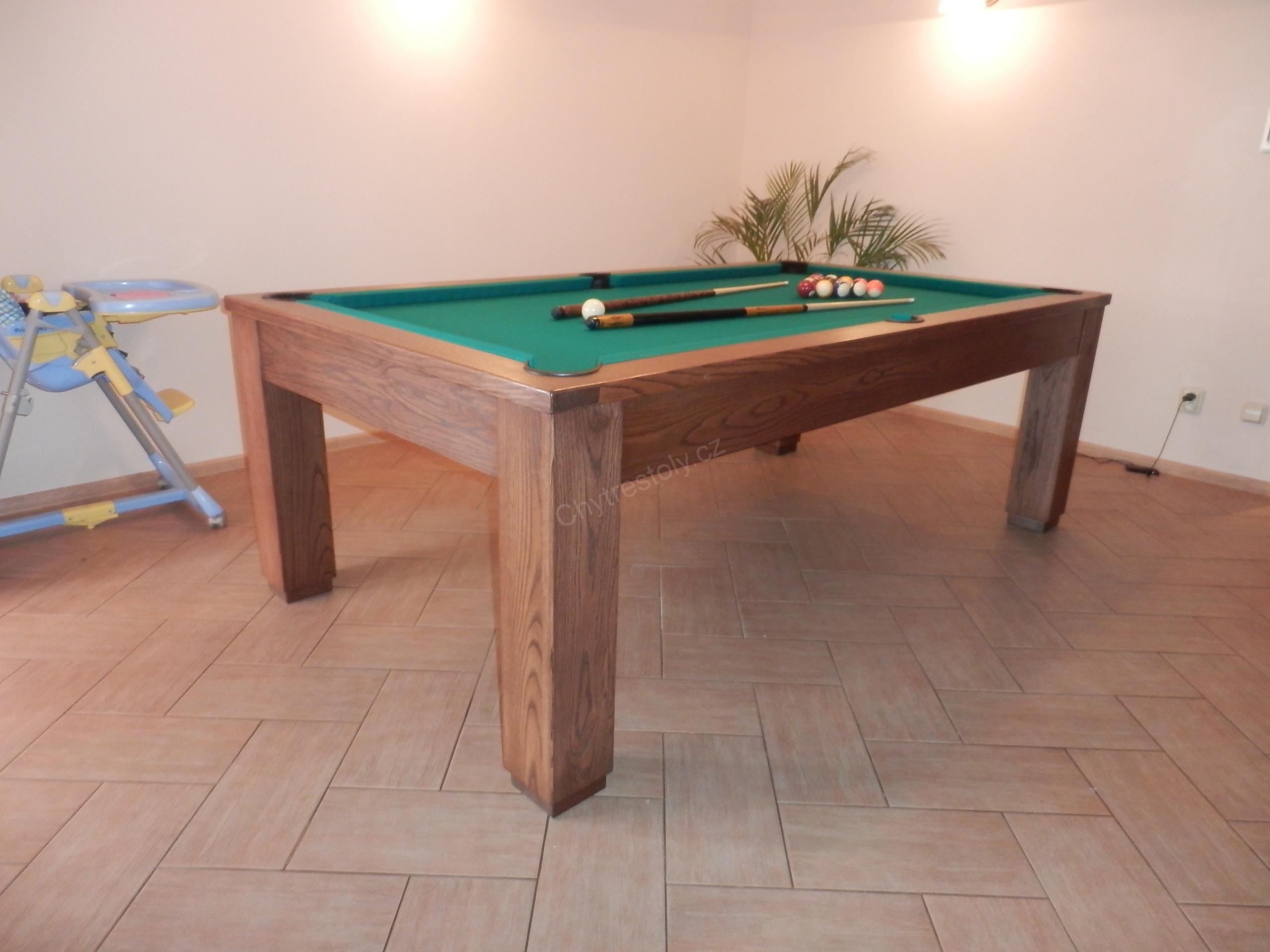 Kulečník billiard Furniture 7ft 200x100 cm - celomasivní s břidlicovou deskou