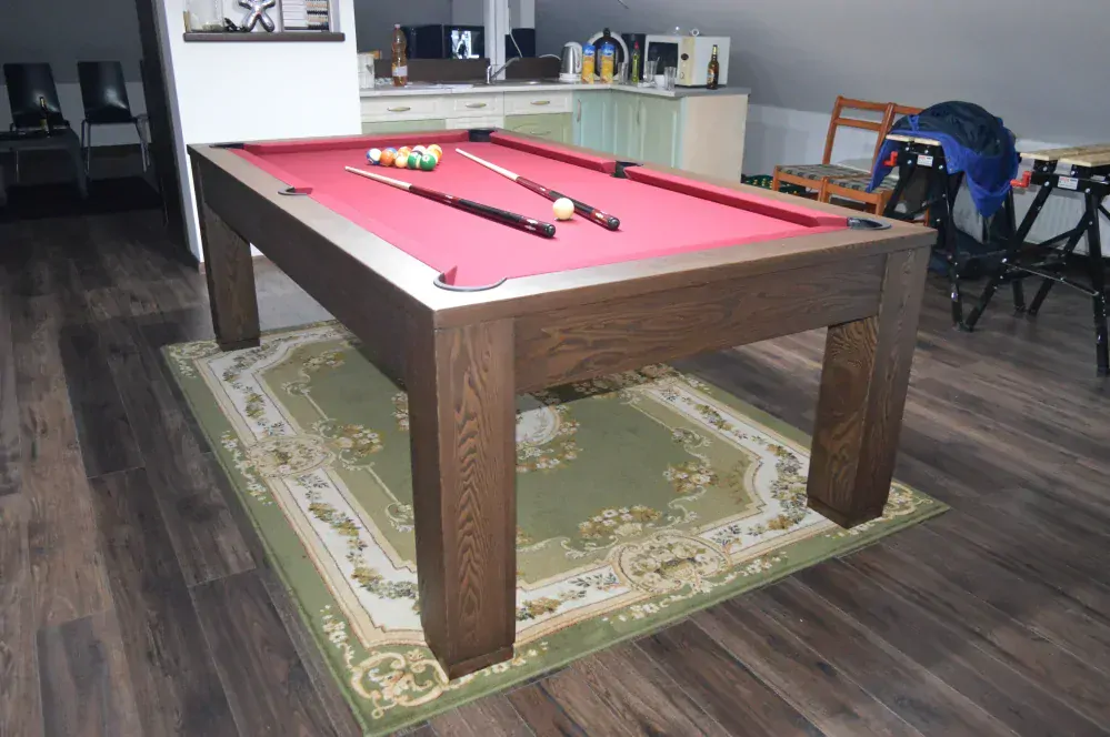 Kulečník billiard Furniture 7ft 200x100 cm - celomasivní s břidlicovou deskou