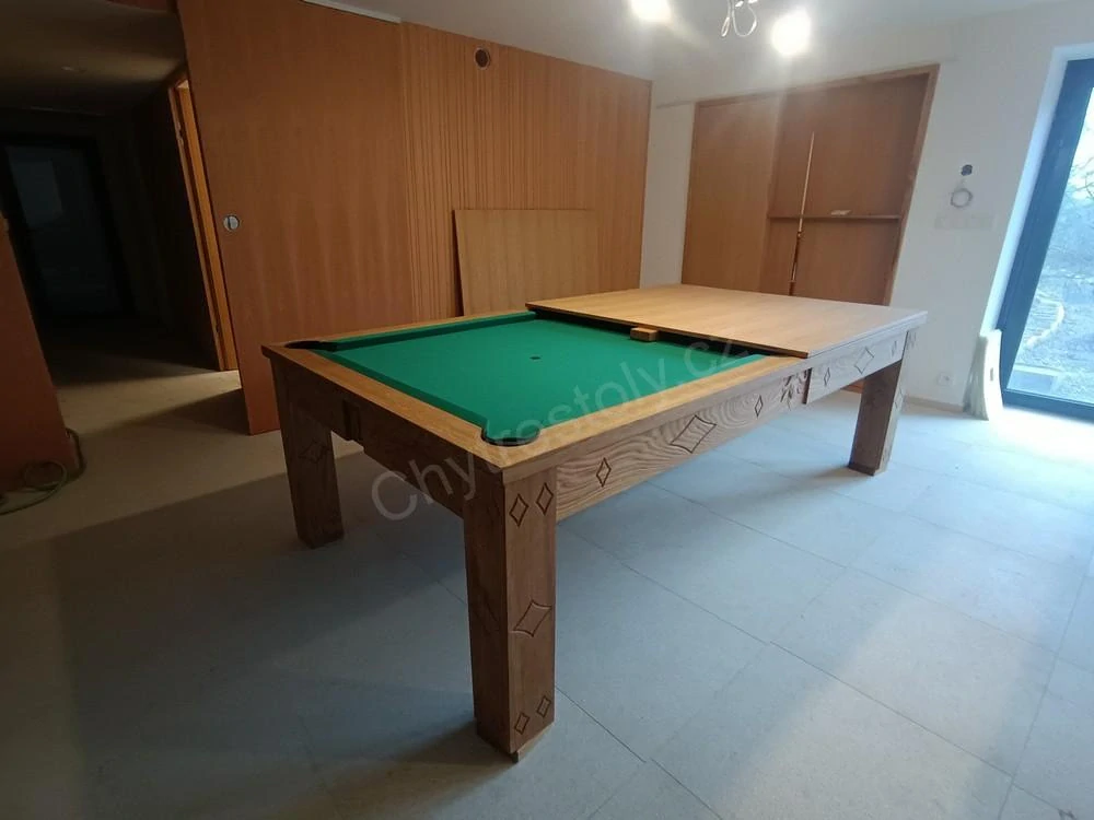 Vyřezávaný kulečník billiard Lion 